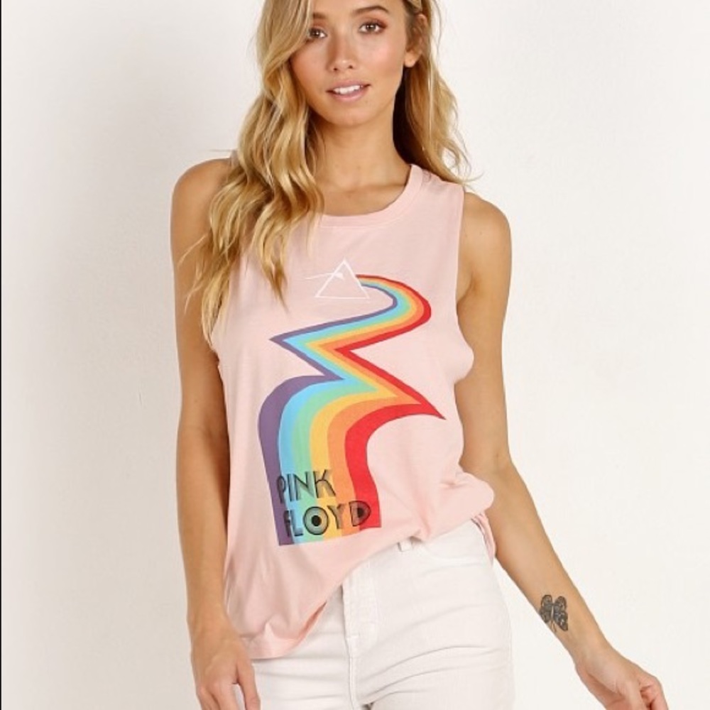 Daydreamer Pink Floyd Rainbow Muscle Tank